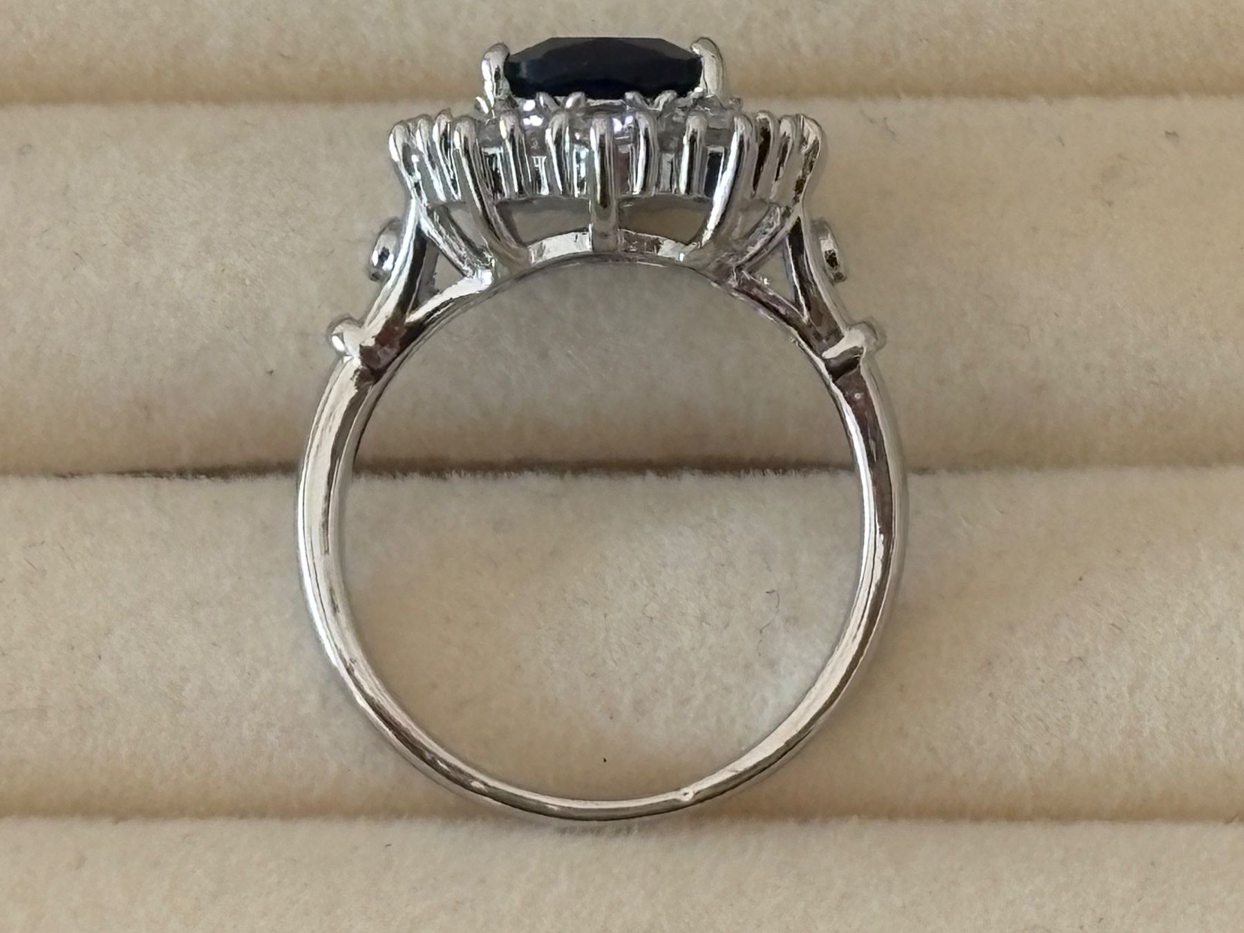 Anelli: Luxus Elegante Gr.18/8 Ring Farbe: Silber/blau – Nuovo (secondo la descrizione) da Biel-Bienne venduto da Roserosse13 4