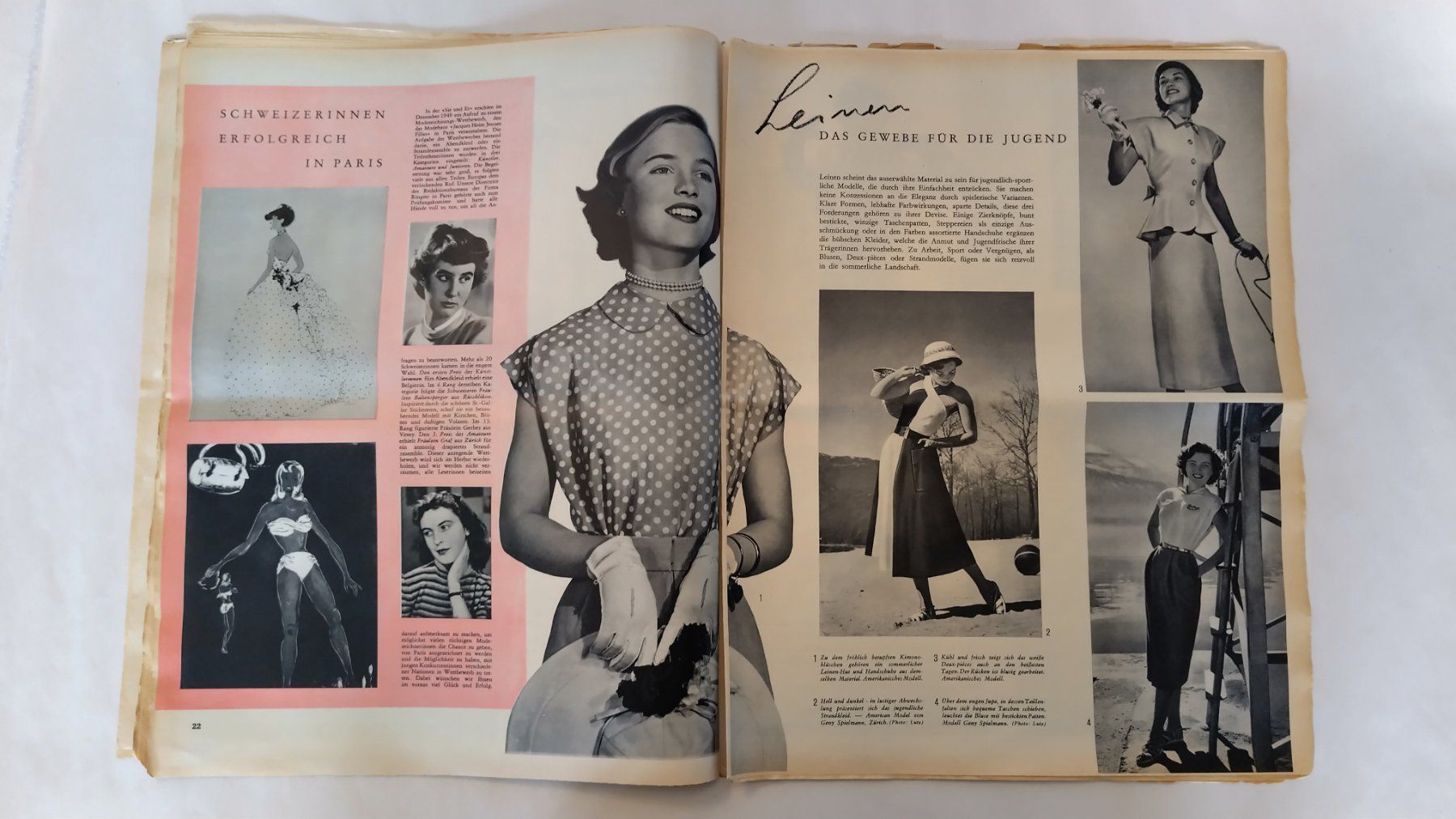Riviste & Magazine: sie + er 1950 / Gefaltet ab Fr. 8.- / Mode Sondernummer – Usato da Bellach venduto da JingleJerry 3