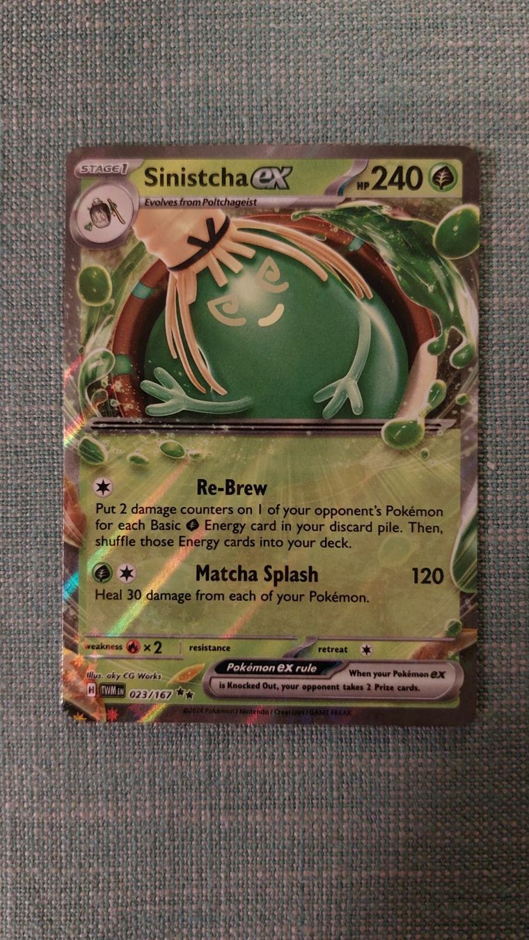 Pokémon Carte collezionabili: Sinistcha ex Twilight Masquerade – Nuovo (secondo la descrizione) da Bellinzona venduto da Pagur
