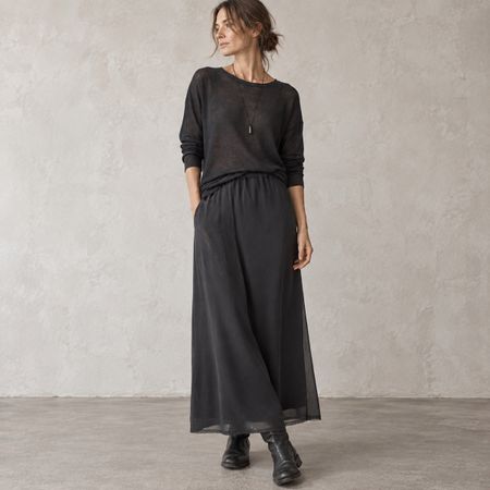 Kristensen Du Nord Silk Maxi Skirt