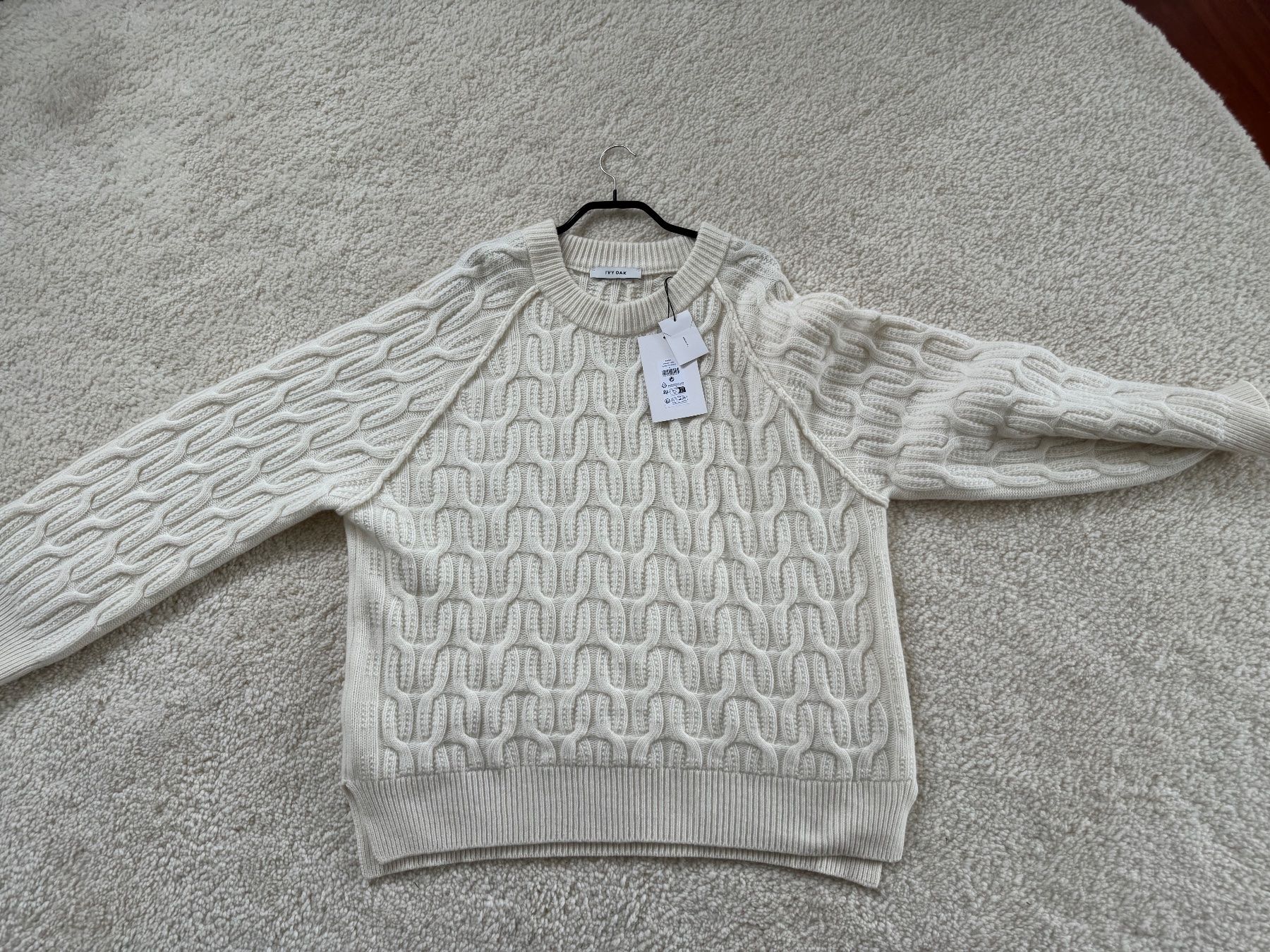 Maglioni & Felpe: IVY OAK Zopf Pullover Merinowool Gr 40 creme NEU – Nuovo e nell'imballaggio originale da Zuerich venduto da Moochie 1
