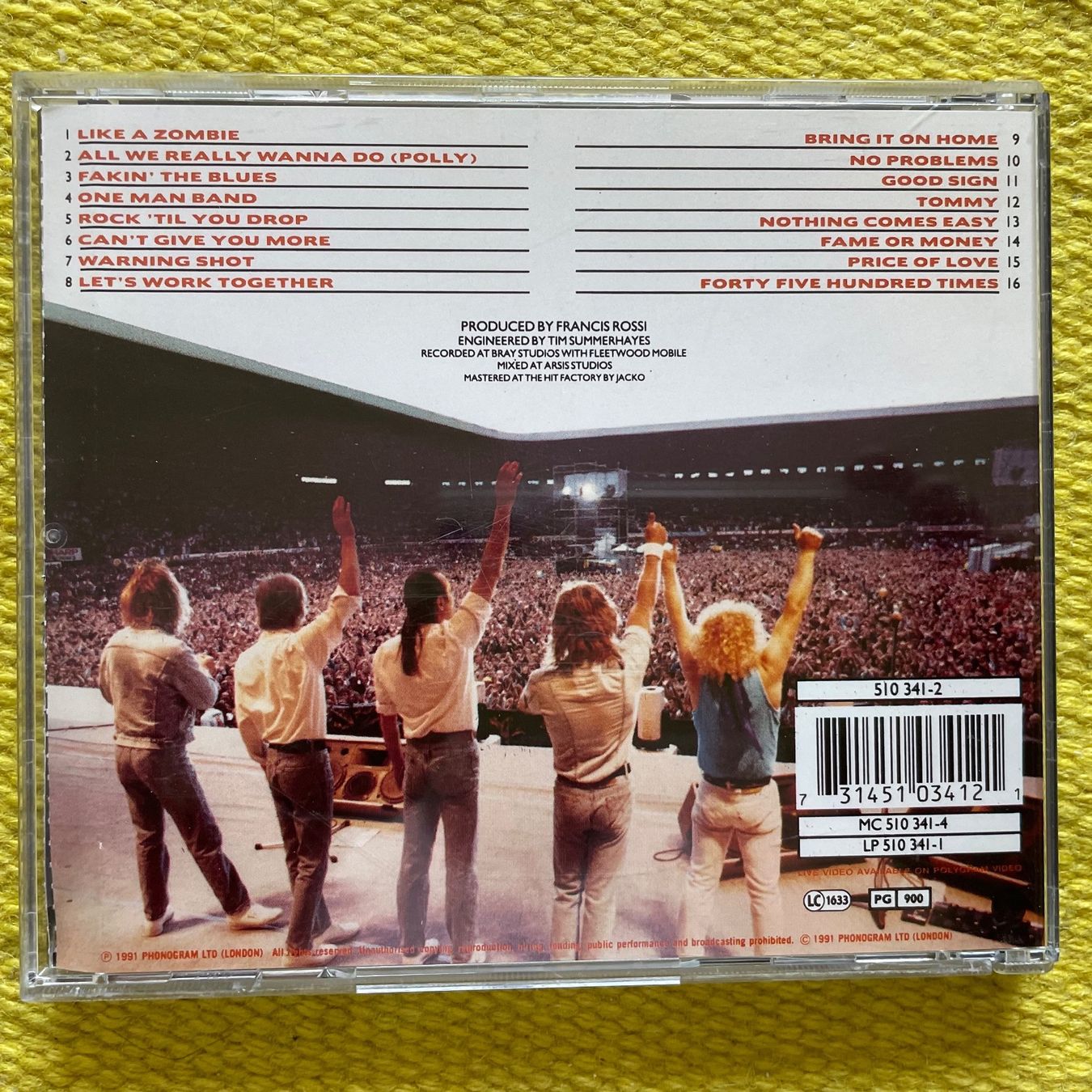 CD: STATUS QUO-ROCK TIL YOU DROP – Usato da Rorschacherberg venduto da CD-Roli 1