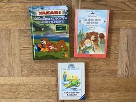 3 Kinderbücher, Yakari, Der kleine Mann und Oskar