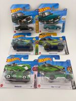 6 Hot Wheels GRÜN Mercedes, Audi, Aston Martin, MX-5 Mix 80