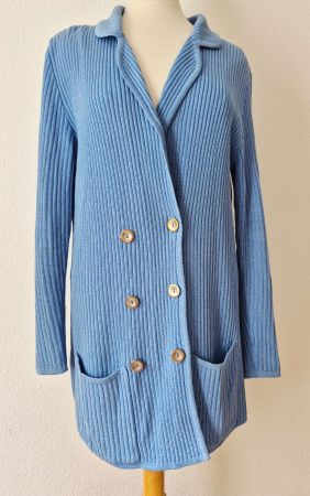 STRICKJACKE JACKE CARDIGAN L 40 42 MIT SEIDE , TOP ZU HOSE