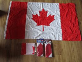CANADA FLAGS/FAHNEN 4 STÜCK UNGEBRAUCHT