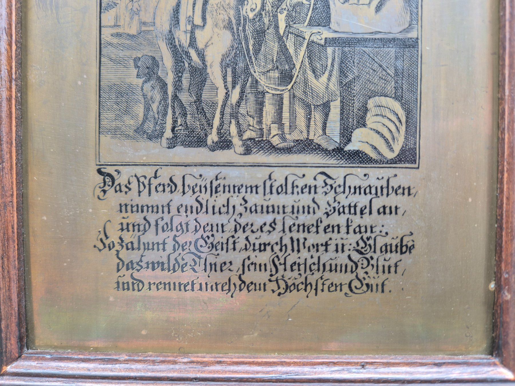 Posters & Illustrations: Messing Platte Der Sattler, gerahmt – D'occasion à Bern par aronari 7