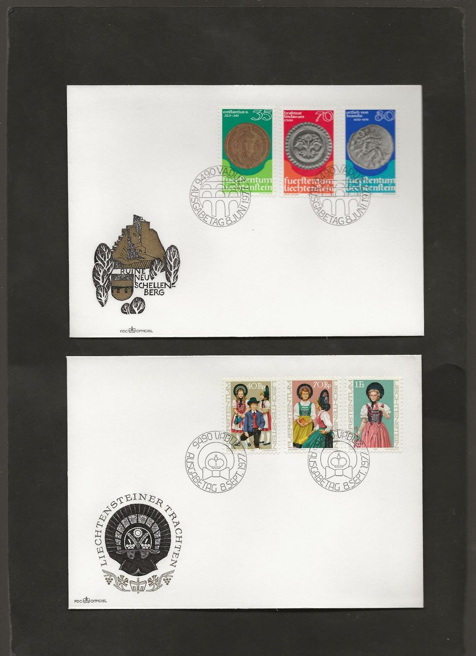 Tutti i francobolli: 32 FDC Liechtenstein 1976 bis 1980 – Usato da Au ZH venduto da xelagreb01 8