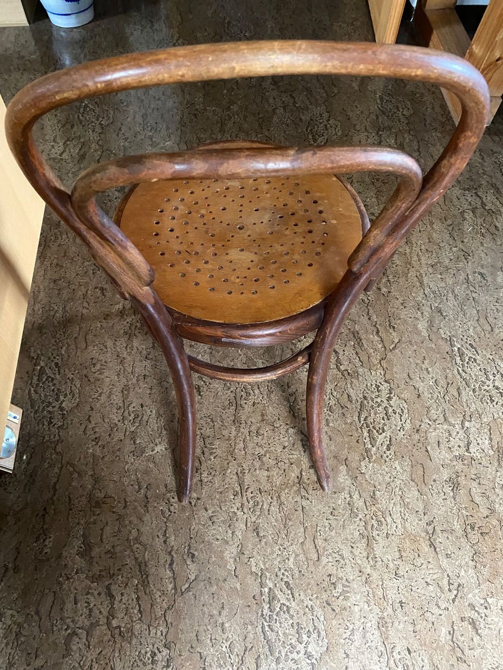 Sedie: Holzstuhl gebogen Thonet Stil Bugholz Sitz Sternmuster – Usato da Stein AR venduto da claire009 6