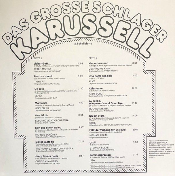 Dischi in vinile: 6x LPs Schlager-Sampler – Usato da Grüningen venduto da azulmarron 7