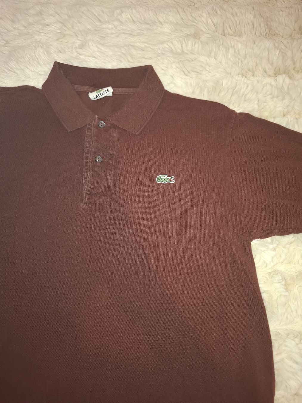Lacoste Polo-Shirts: Lacoste Polo Classique Devanlay Bordeau - Taille 4 (M) – Gebraucht aus Le Locle von QUALI-PRIX