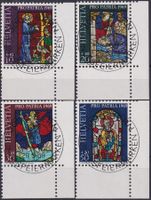 1969, B142-B145 "Pro Patria" mit ET-Voll-Stempel +Ecktabs.