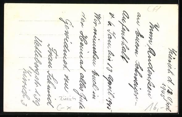 Cartoline postali: AK Zürich, Strassenpartie mit Wohnhaus – Usato da Berlin venduto da bartko-reher 1
