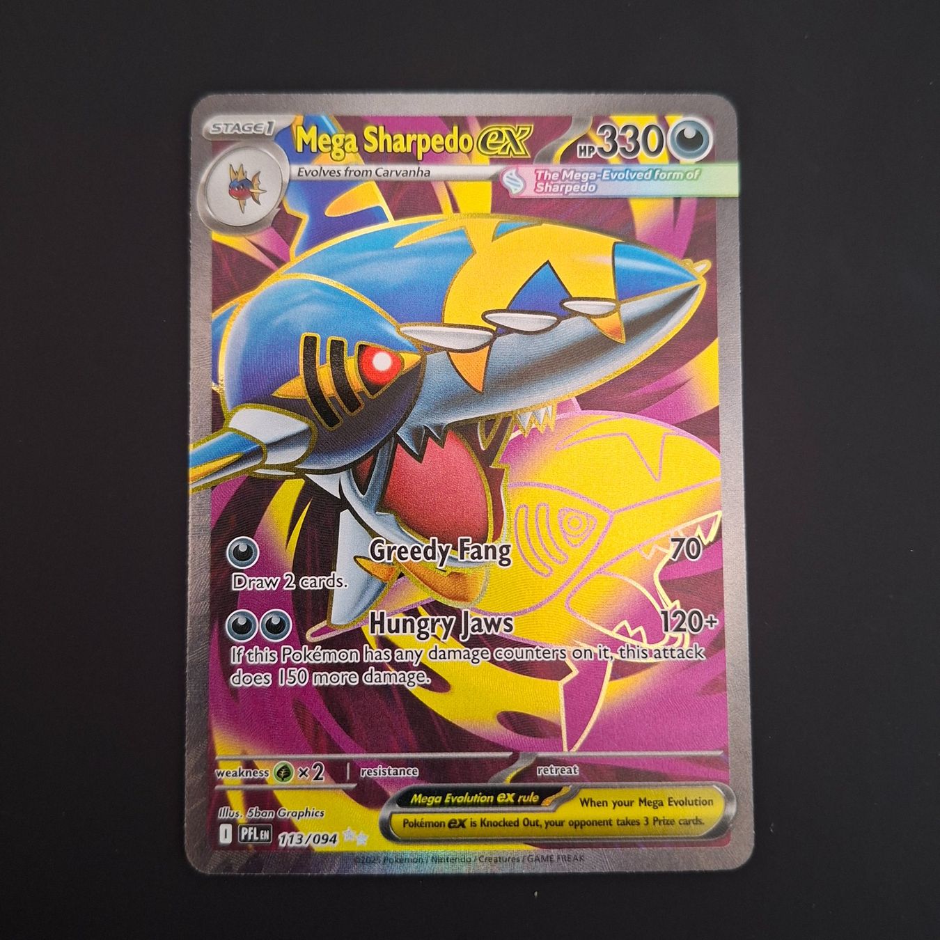 Pokémon Carte collezionabili: Mega Sharpedo ex #113 Phantasmal Flames (PFL EN) – Usato da Biasca venduto da Sara_Poke123