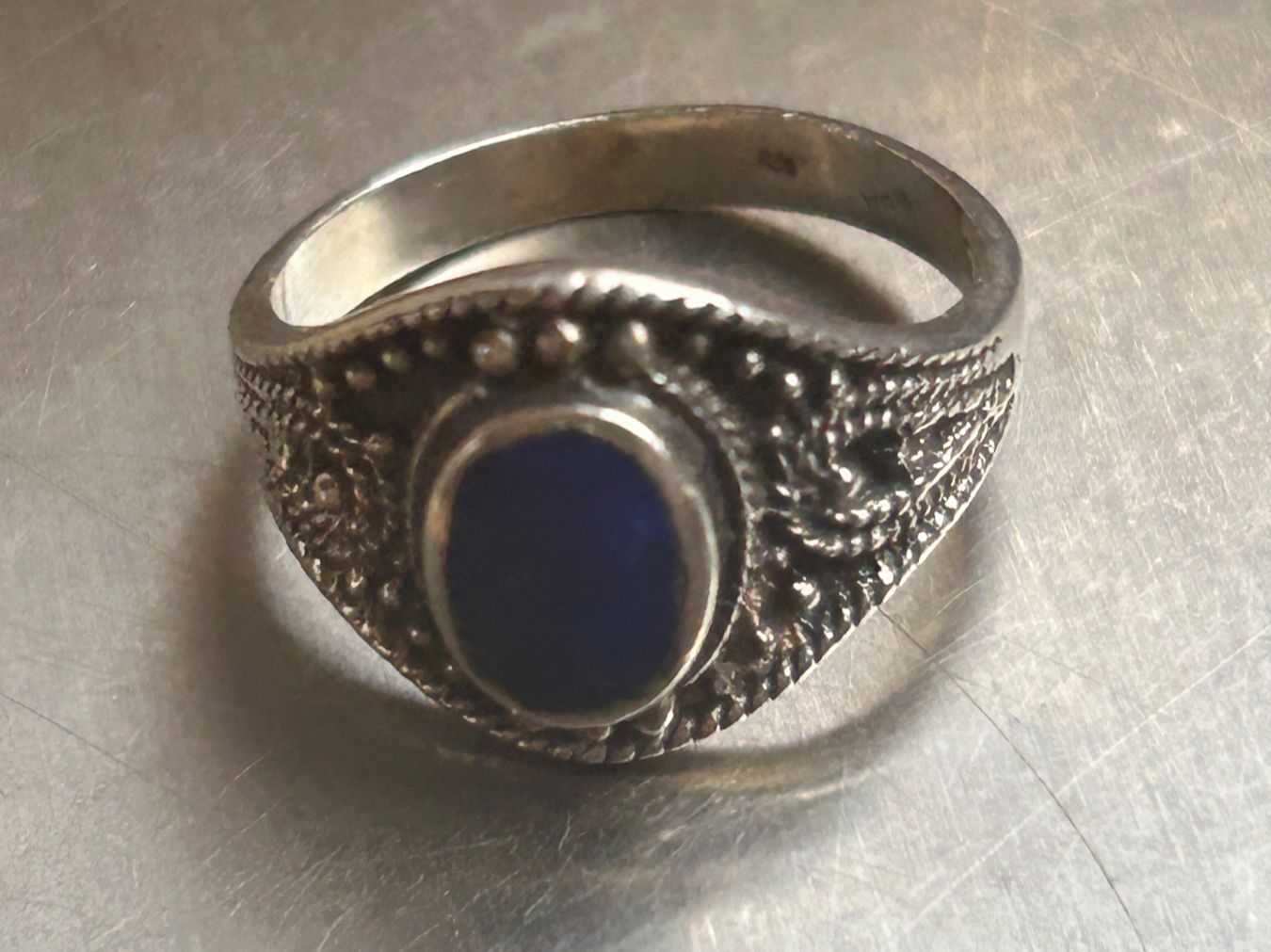 Ringe: Silberring Lapislazuli Vintage (Grösse 50) – Gebraucht aus Dittingen von Bellevista 6