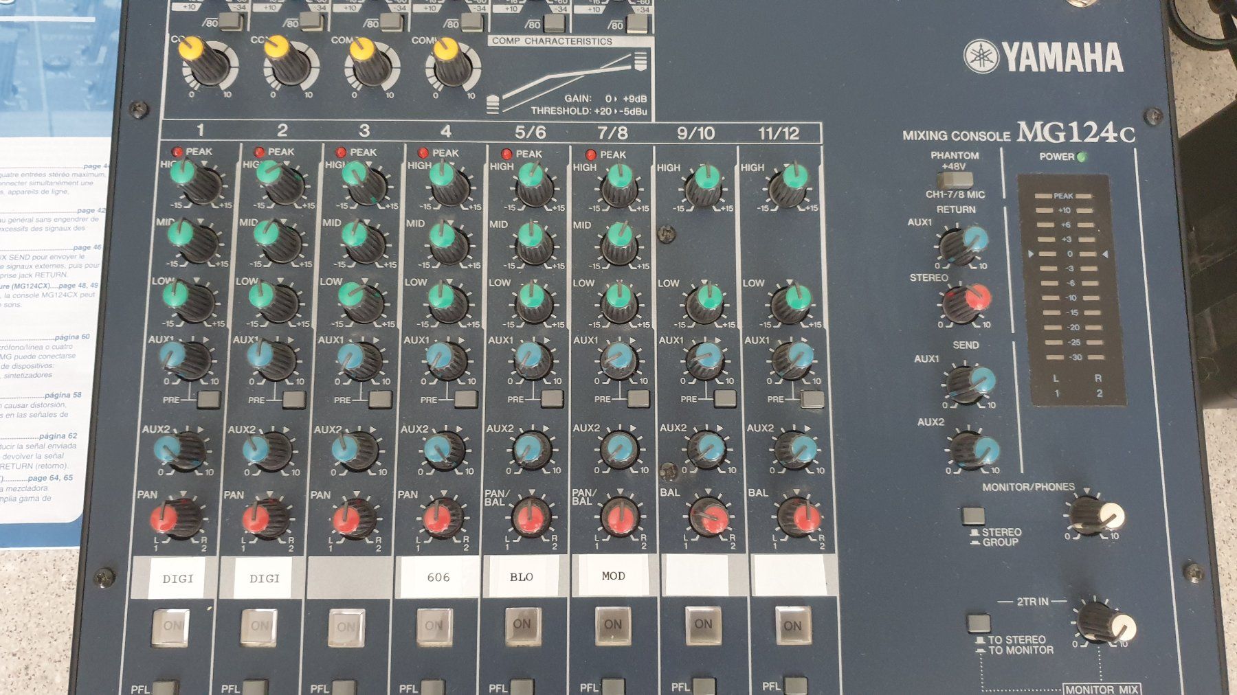 Yamaha Console di mixaggio: Mischpult YAMAHA Mixing Console MG124C – Usato da Stäfa venduto da Supertramp73 3