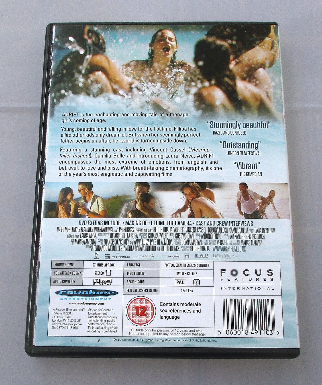 Alle DVDs: ADRIFT - Vincent Cassel – Gebraucht aus Wattwil von Muriel10 1