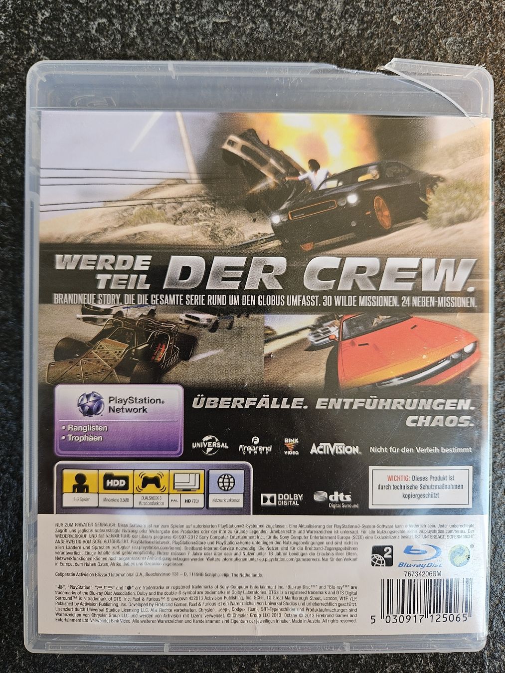 Giochi: Fast Furious - PS3 – Usato da Hägglingen venduto da Ruwi 2
