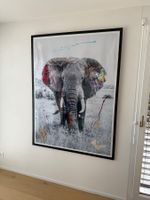 Elefanten Fotographie von Arno Elias eingerahmt 165 x 125cm