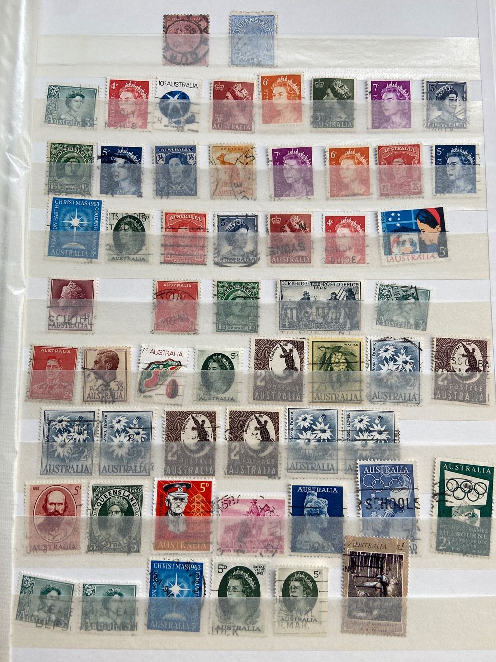 Tutti i francobolli: Timbre australiennes 2 pages – Usato da Collex venduto da RCXGJ 1