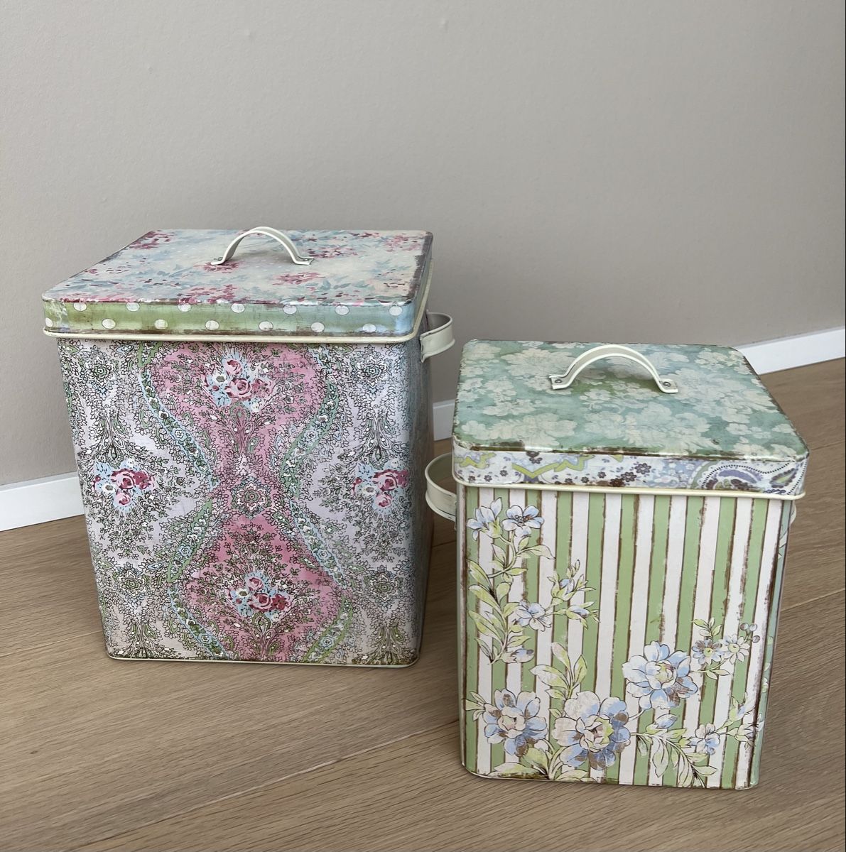 Casse di trasporto: Shabby Chic Metall-Boxen – Nuovo (secondo la descrizione) da Degersheim venduto da Starkigel