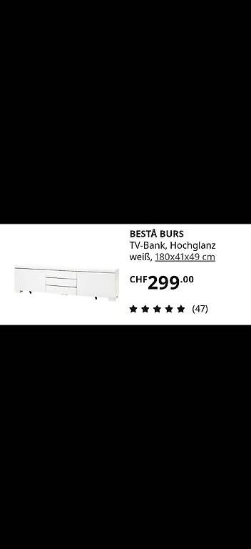 Ikea Mobili TV: Ikea Besta Burs - TV Sideboad, TV Tisch – Usato da Luzern venduto da pir_l92r