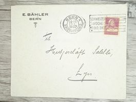 TR20 Enveloppe + Timbre Suisse 1923