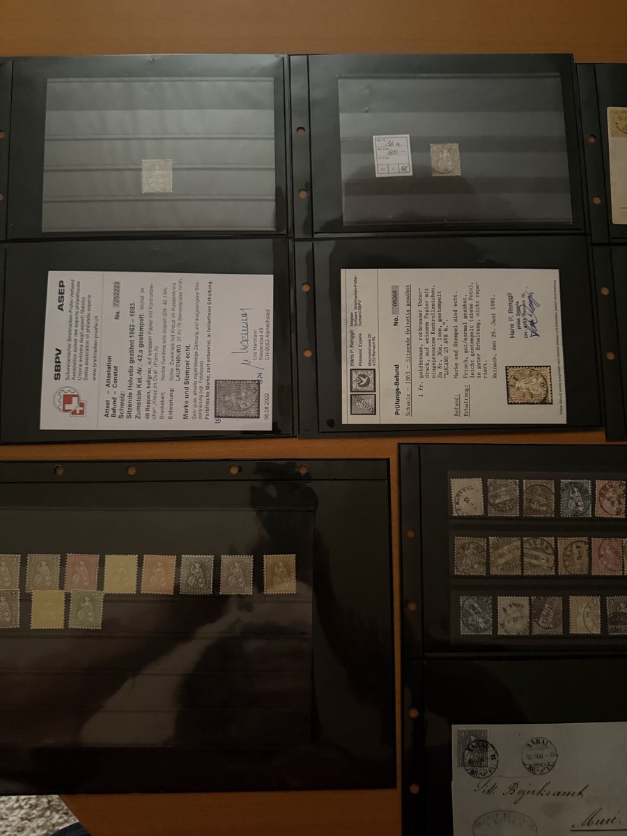 Tutti i francobolli: Album Alt Schweiz ab 1850 – Usato da Murgenthal venduto da Tina_4055 4