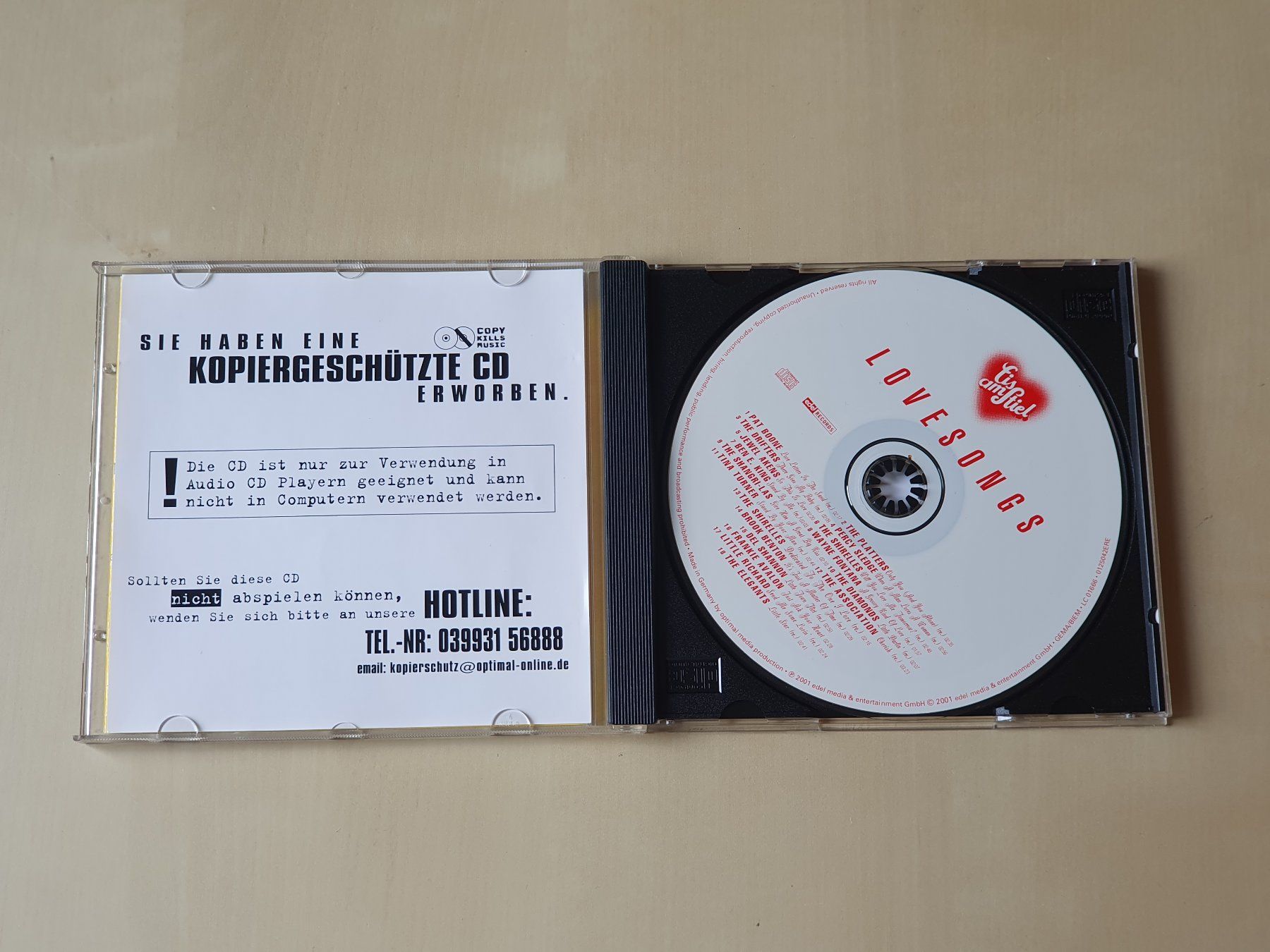 CD: Eis am Stiel Lovesongs – Usato da Stansstad venduto da collectorsshop 2