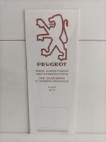 Brochure Catalogue Tarif/Preise Peugeot 1987 (Suisse)