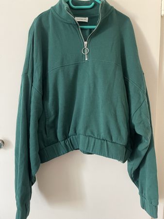 Even&Odd Pullover mit Reissverschluss grün Grösse M