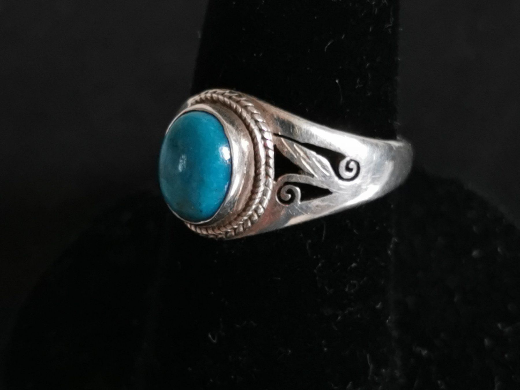 Anelli: Silber unisex Ring mit Türkis – Usato da Schlieren venduto da vlalif 2