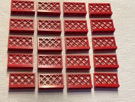 Lego 20 Rote Zaun