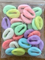 Bunte Acryl Muscheln zum Basteln, 30 Stück