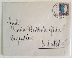 ZB151) 1922, Pro Juventute auf Brief WÄDENSWIL