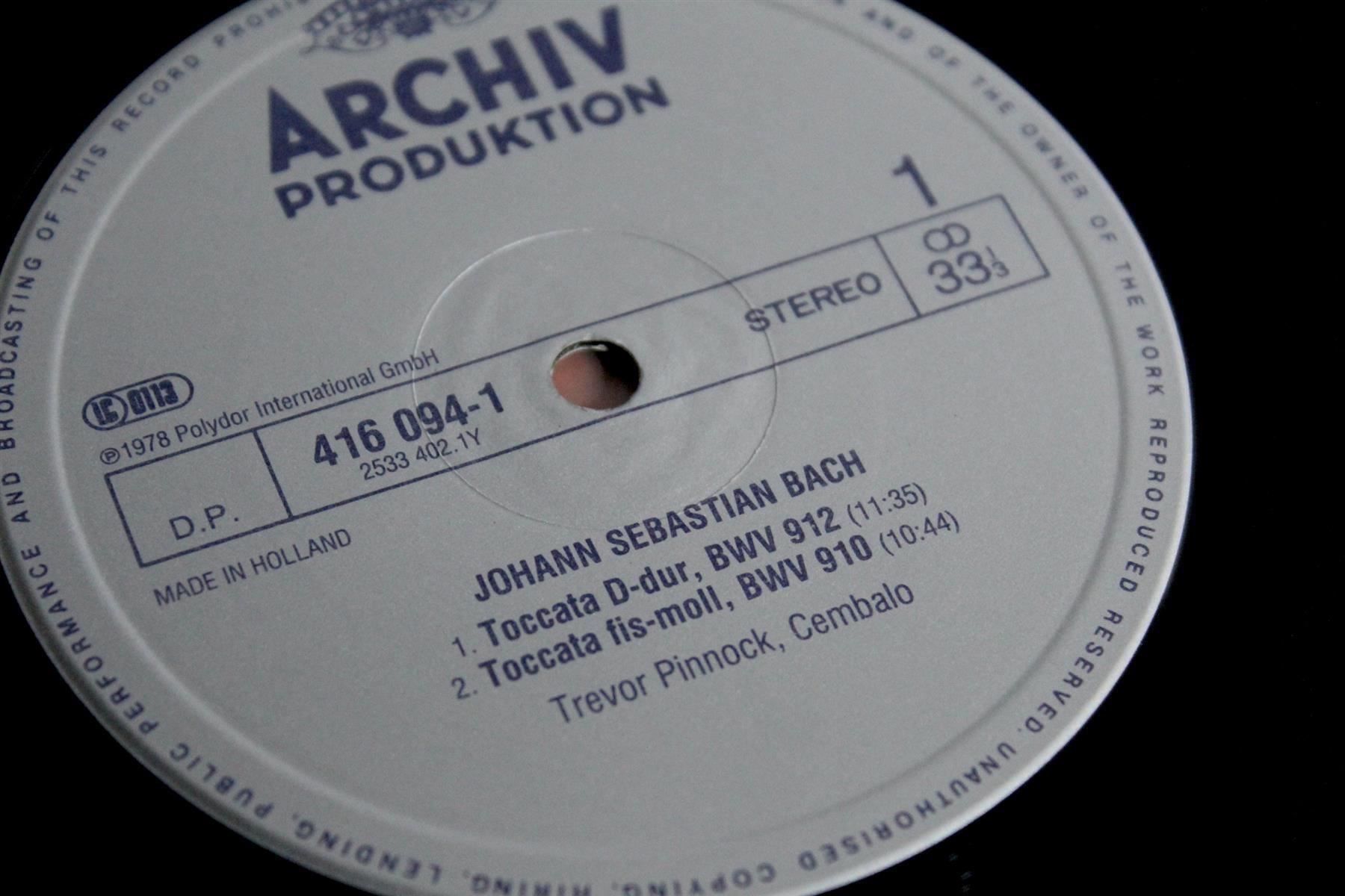 Pentole: TREVER PINNOCK: Bach, Toccaten Toccatas – Usato da Bern venduto da vinyl-heaven 9