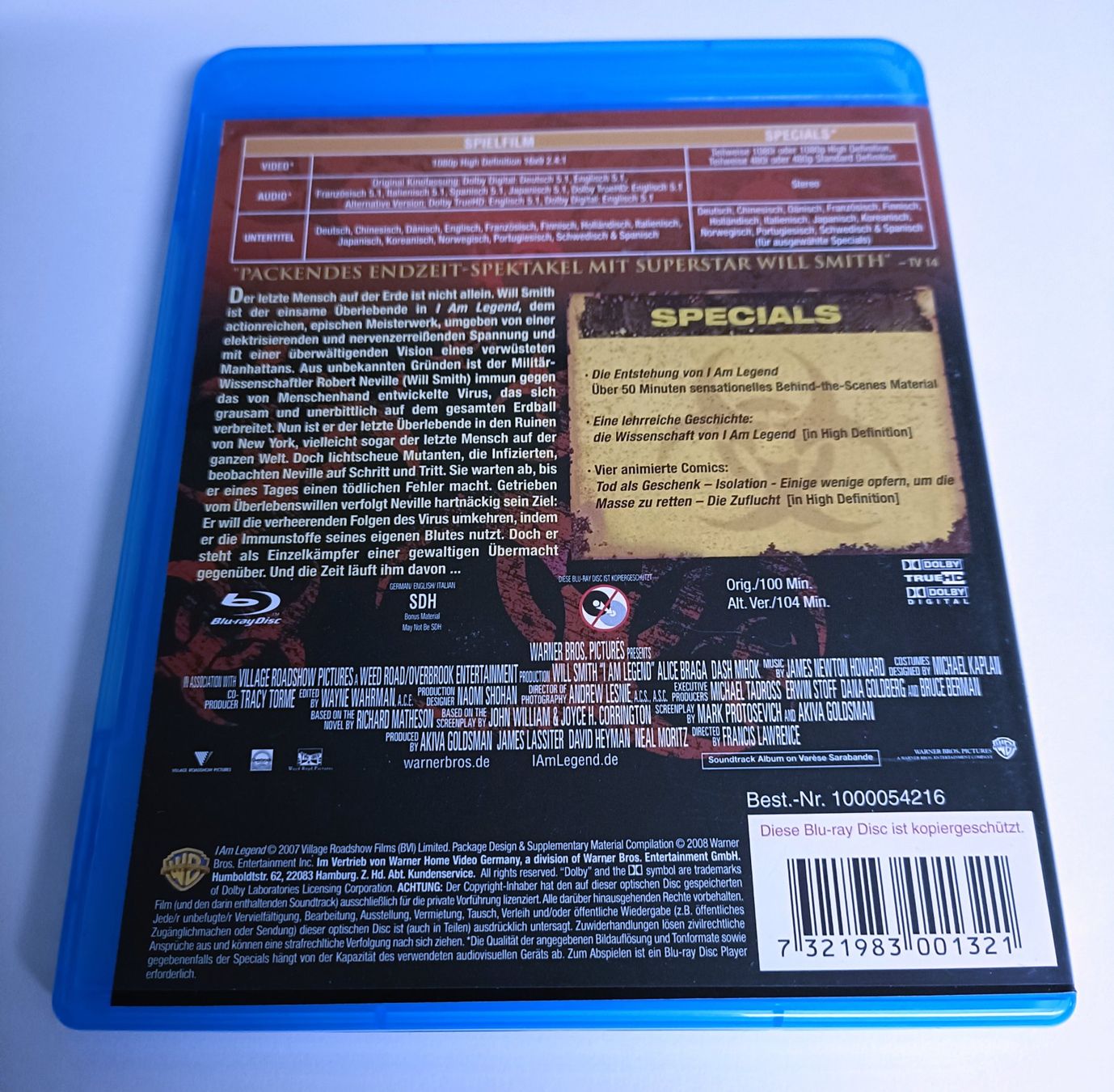 Tutti i DVDs: Iam Legend | Bluray – Usato da Köniz venduto da Movieportal007 1