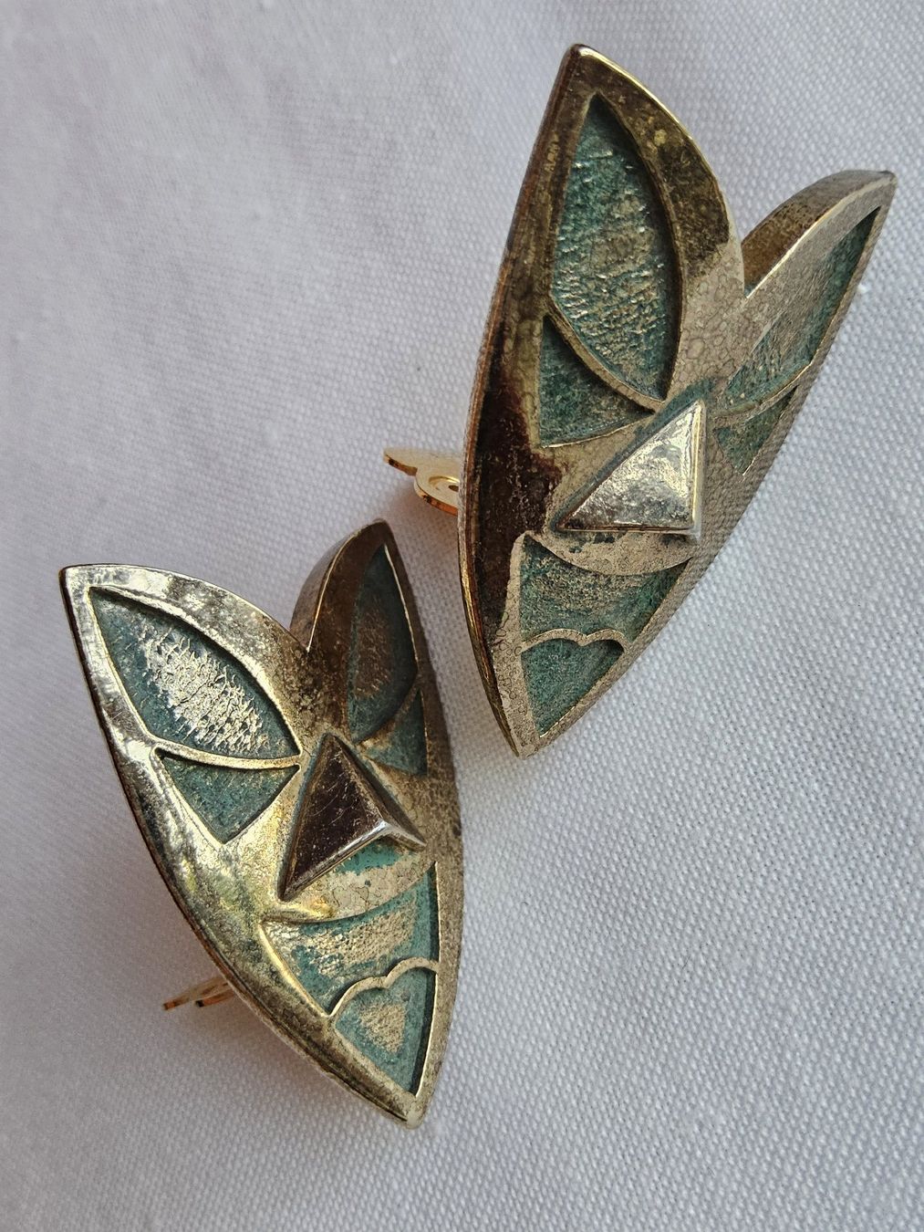 Ohrringe & -stecker: Vintage silbrige Masken Ohrclips – Gebraucht aus Zürich von sanwit 2