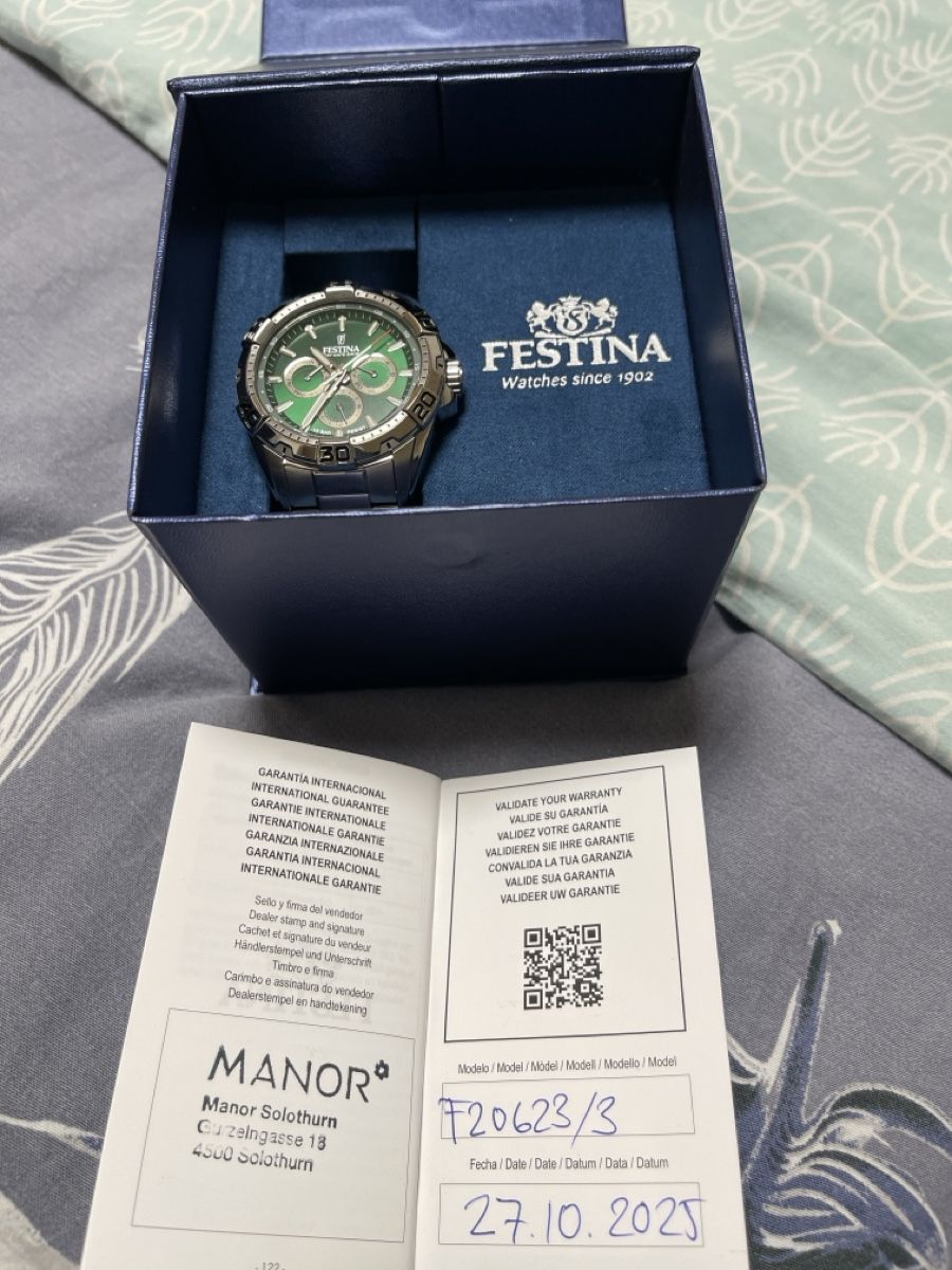Bracciali & Braccialetti: Festina Herrenuhr Chronograph – Nuovo e nell'imballaggio originale da Selzach venduto da Giusi400
