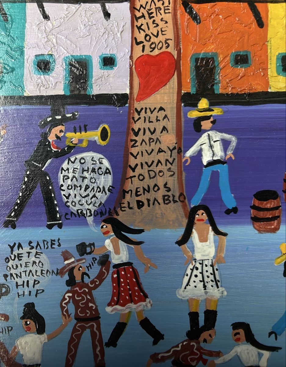Gemälde: Roman Lopez Naive Kunst Mexiko 1982 – Gebraucht aus Frauenfeld von Colonia64 1