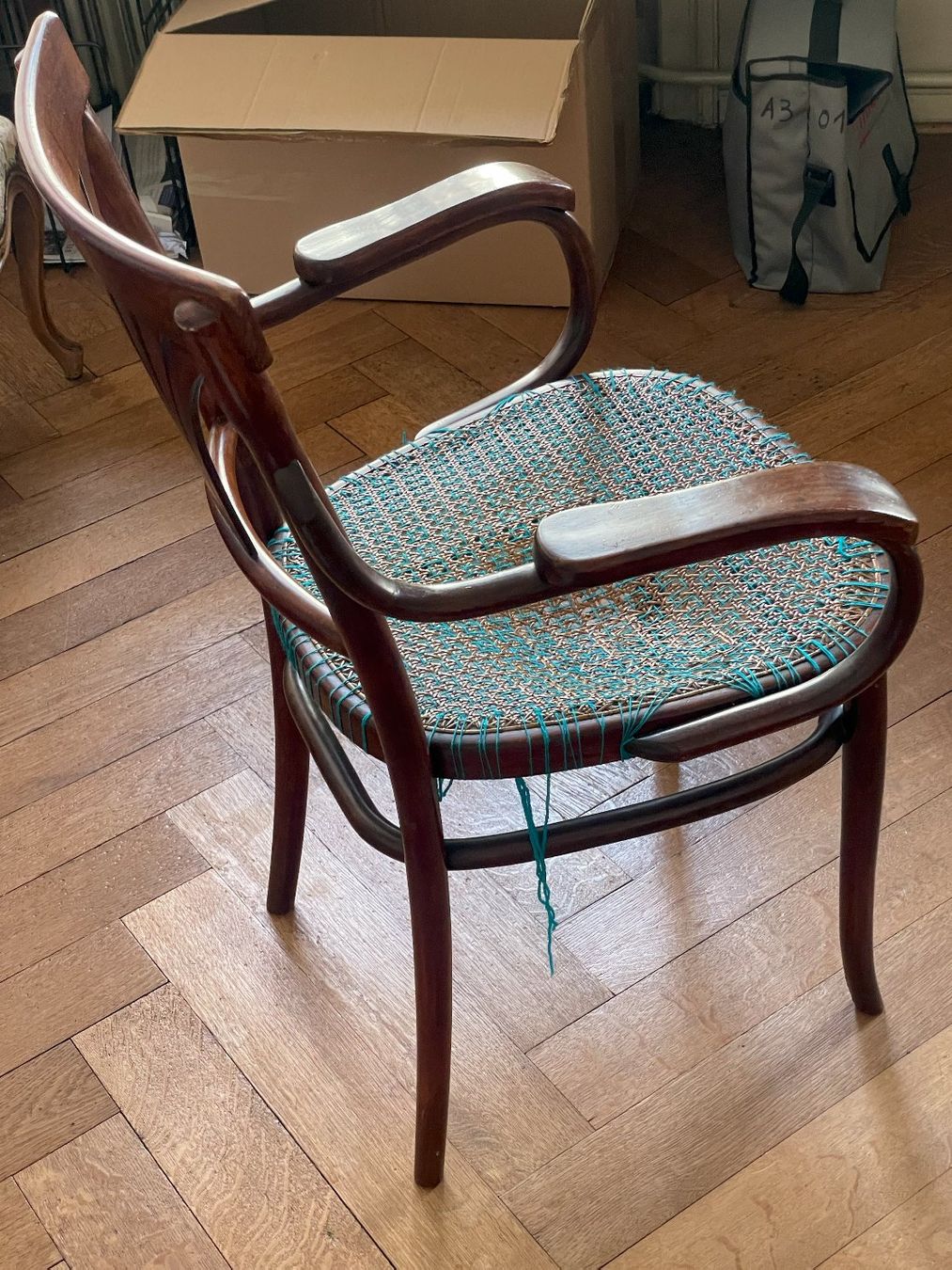 Stühle: Bidermeier Stuhl mit Wiener Geflecht – Defekt aus Basel von jasvet 1