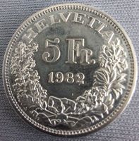 5 Fr. Gedenkmünze 1982 – Gotthardus