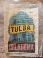 Lindgren-Turner Co. Abziehbild TULSA Oklahoma leicht verklep