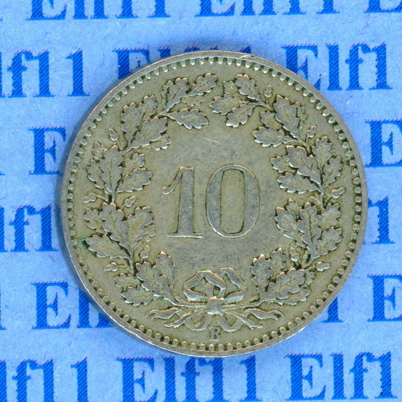 Tutti le monete: CHF___0.10 1881 -vz 10 Rappen – Usato da Widnau venduto da Elf11 1