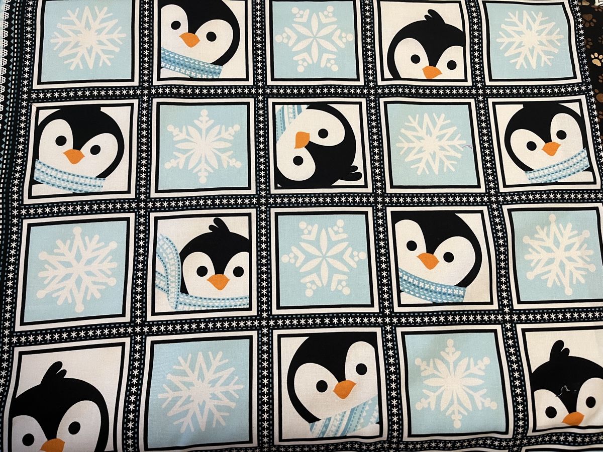 Tessuti: Patchworkstoff lustige Pinguine – Nuovo (secondo la descrizione) da Seuzach venduto da KreativmitStoff