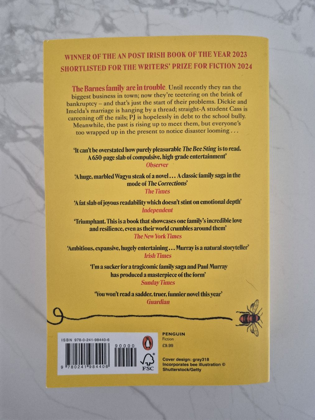 Bücher: Paul Murray "The Bee Sting" Roman – Gebraucht aus Rebstein von kenobi14 1