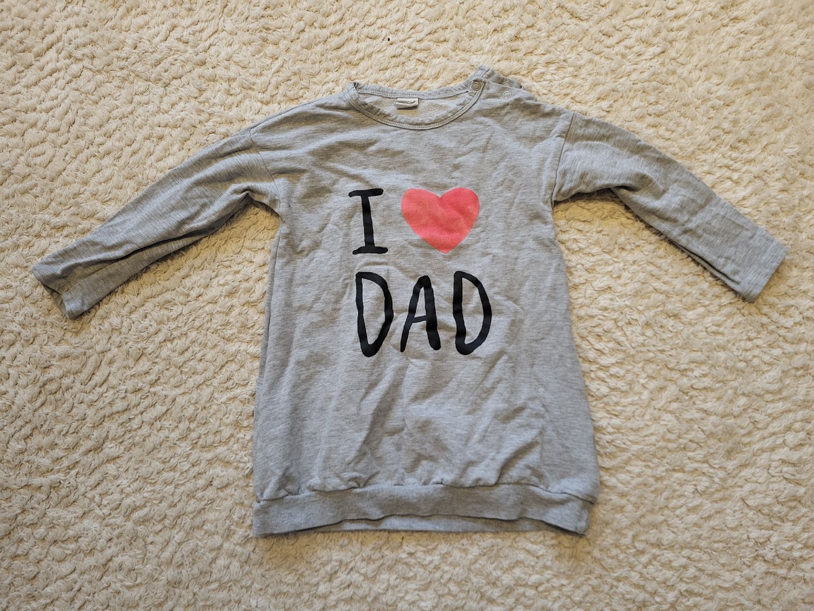 H&M Pullover & Sweatshirts: Mädchen Pullover grau I LOVR DAD Gr 98 gebraucht – Gebraucht aus Felben-Wellhausen von Brummbaer90