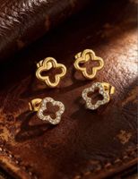Lot de 2 paires de boucles d’oreilles en acier inoxydable