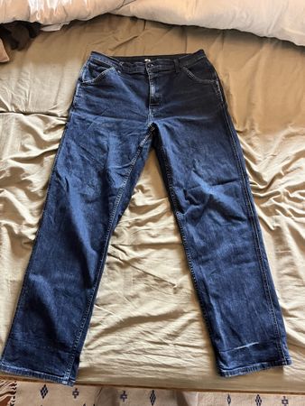 Uniqlo Jeans Blau Gr. L, schöne näturliche Patina