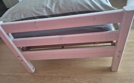 Flexa Bett weiss lasiert